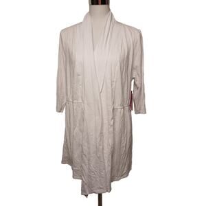Soybu Active Cardigan Yoga Cabana Cardi Casual White NWT Large